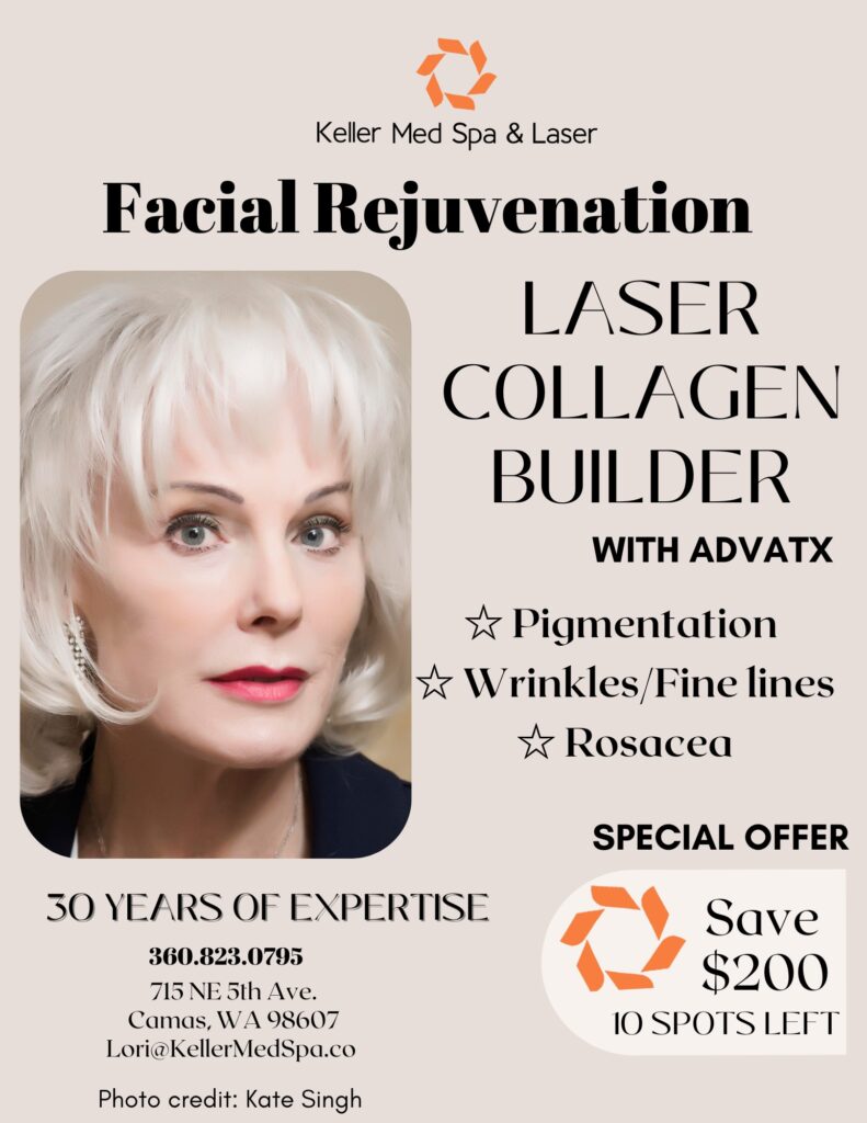 Facial Rejuvenation LASER COLLAGEN BUILDER WITH ADVATX. For: Pigmentation, Wrinkles/Fine lines, Rosacea. SPECIAL OFFER: Save $200 – 10 spots left;